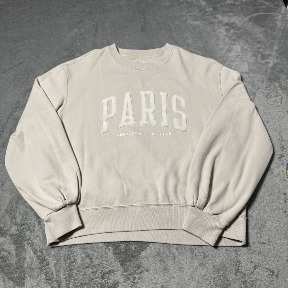 Abercrombie & Fitch Cream Sweatshirt